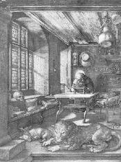 ALBRECHT D�RER
St Jerome in his Study
Engraving
Staatliche Kunsthalle, Karlsruhe
